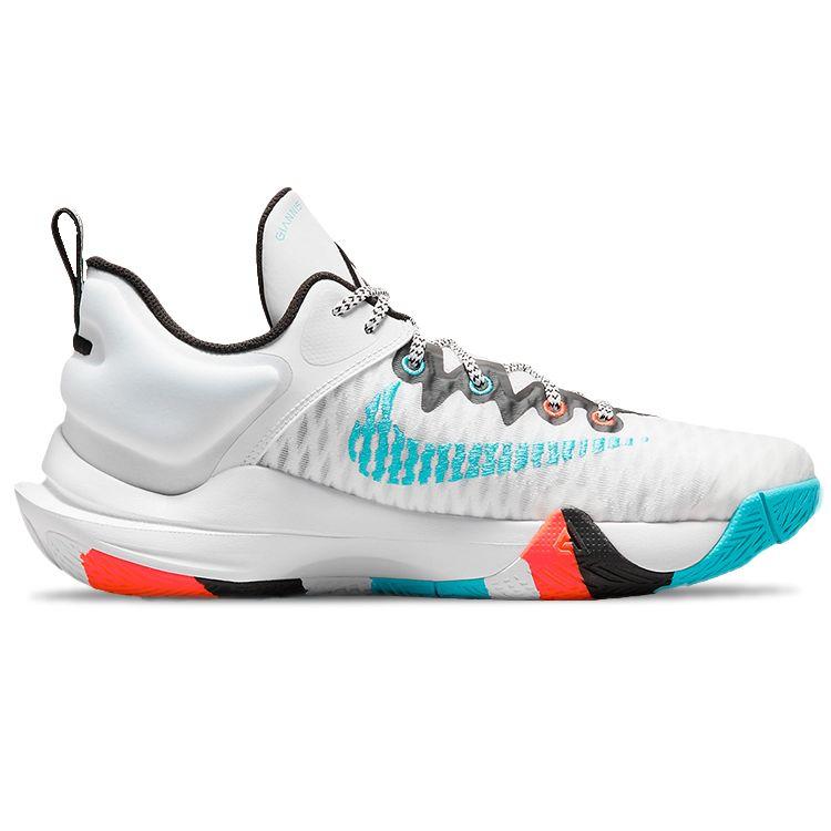 Nike Giannis Immortality EP Force Field Unisex Sneakers White Black Turquoise-Blue DH4528-100