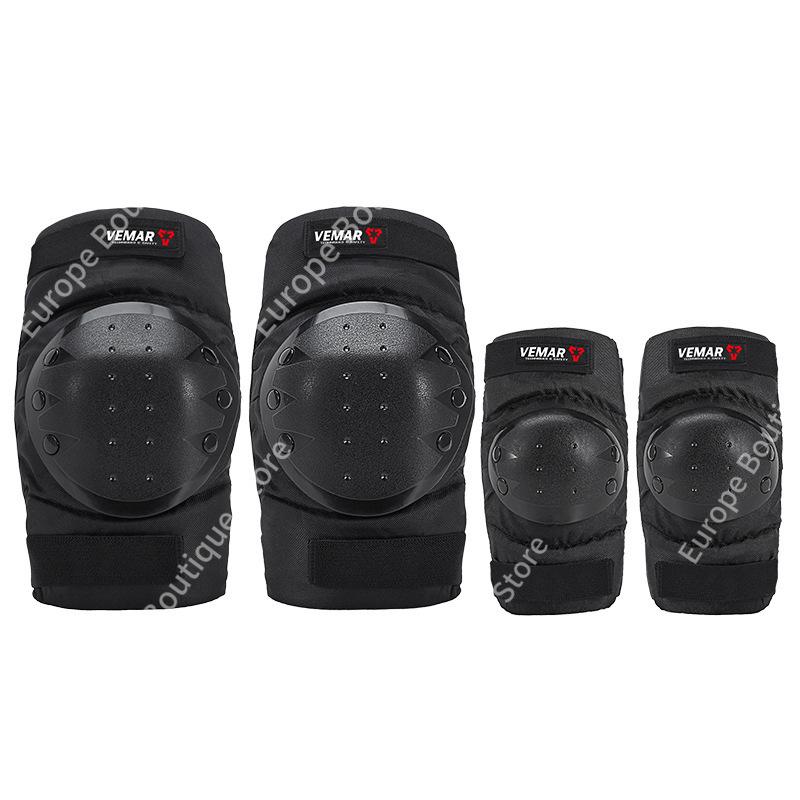 Anti Fall Motorcycle Armor Set Knee Elbow Pads Off Road Short Style 4Pcs Protective Riding Gear For Men Women Motocross
