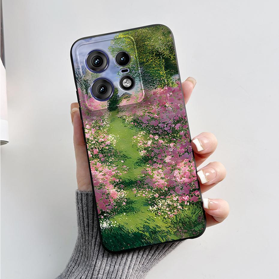 For Motorola Edge 50 Pro Ultra Fusion Case Stylish Pattern Soft Silicone Back Cover for Moto Edge 50 Pro Ultra Fusion Capa Funda