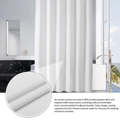 1PC Solid-Color Thick-Walled Bubble Bath Curtain For Bathroom Of Hotel, Waterproof, Suitable For Bathrooms Without Holes Drilled