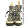 Dr.Martens CASHLIN 8-Hole Short Boots Gray Floral Size 4 (22.523.0cm)(USED)