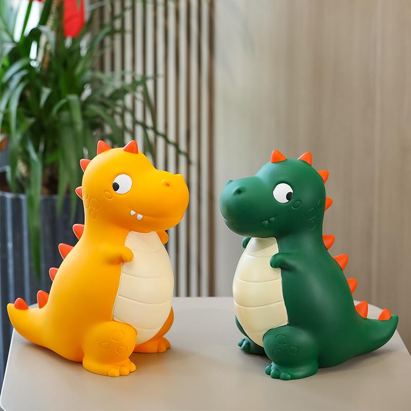 Cartoon Dinosaur Piggy Bank - Drop-Resistant Vinyl Money Saver, Perfect for Children's Day, Valentine's, Birthday Gifts