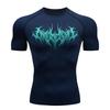 Herren Stretch Kompressionsshirt Fitness Gym Sport Laufen T-Shirt Dünn Atmungsaktiv Basketball Training Kurzarm Top 913