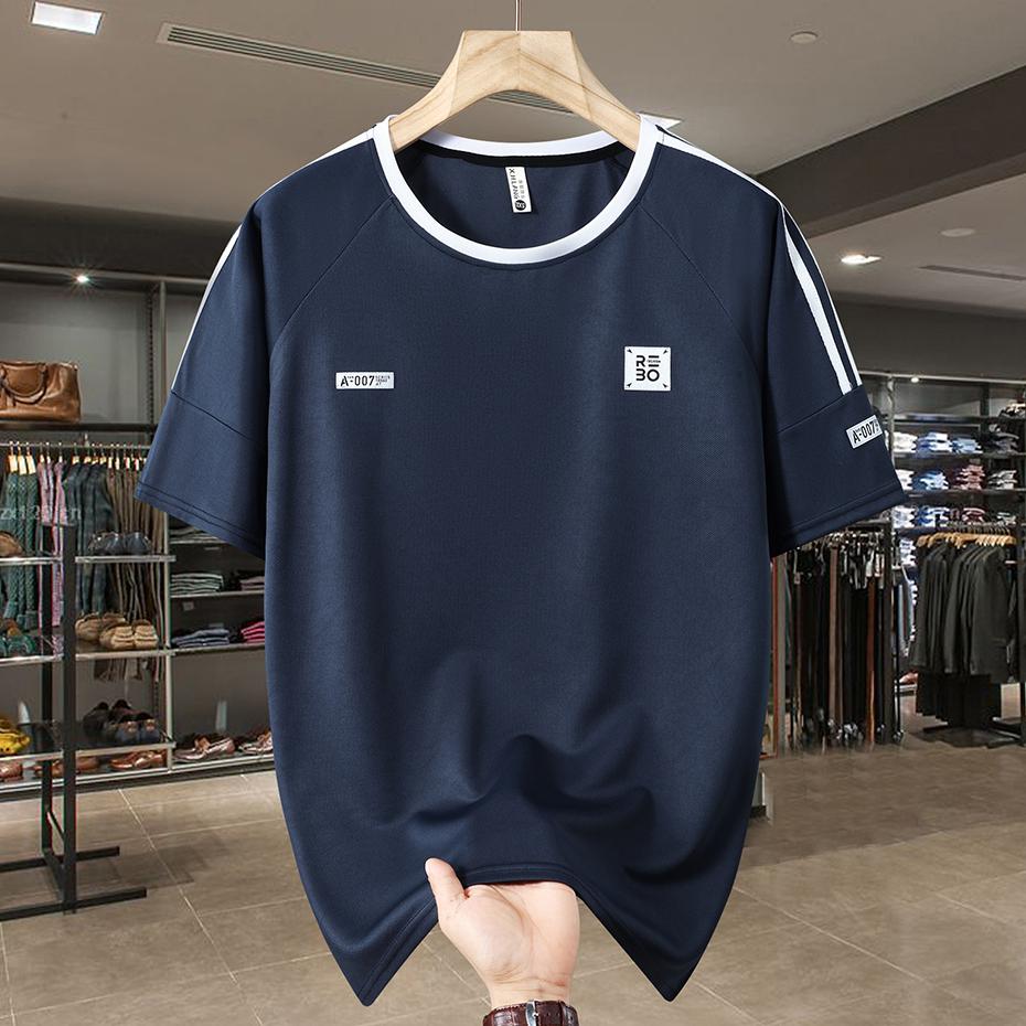 Pánská trička nadměrné velikosti 13XL Letní trička s krátkým rukávem a kulatým výstřihem Ležérní volná trička Pánské tričko velké velikosti