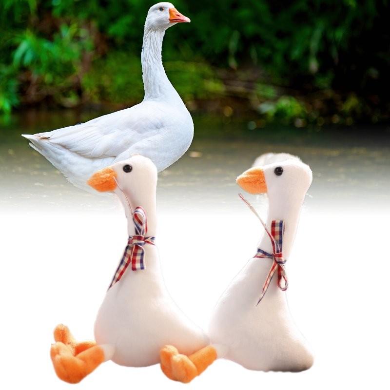 Cute Goose Plush Keychain Adorable Miniature Stuffed Animal Bag Charm 18cm
