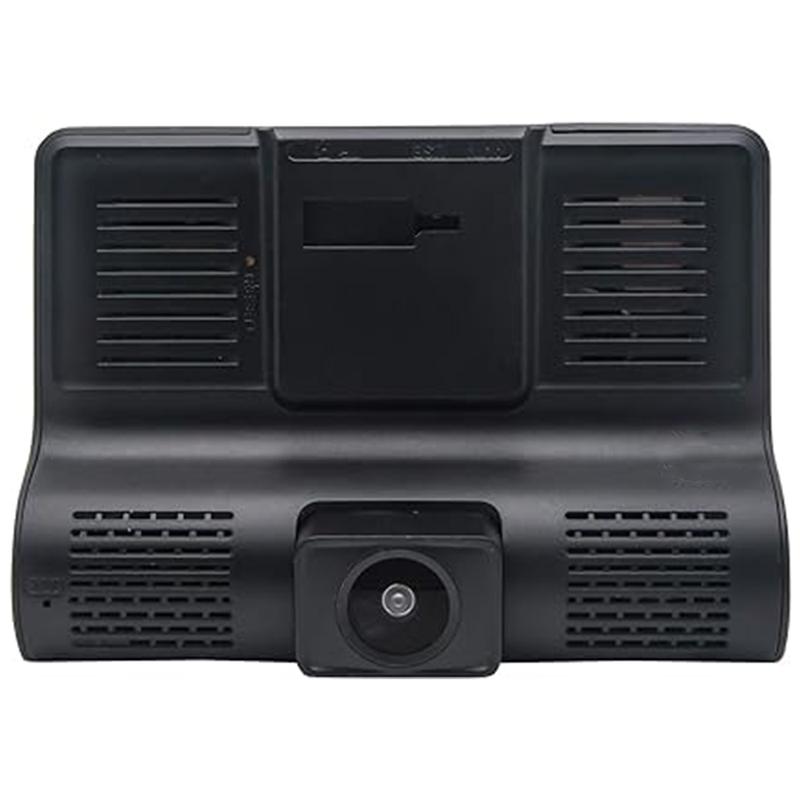 Car Video Recorder Car DVR Video Recorder 4 Inch Front and Rear View Video 3 Ways 1080P Dash Cam