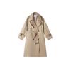 Women's British Style Loose Mid-Length Trench Coat