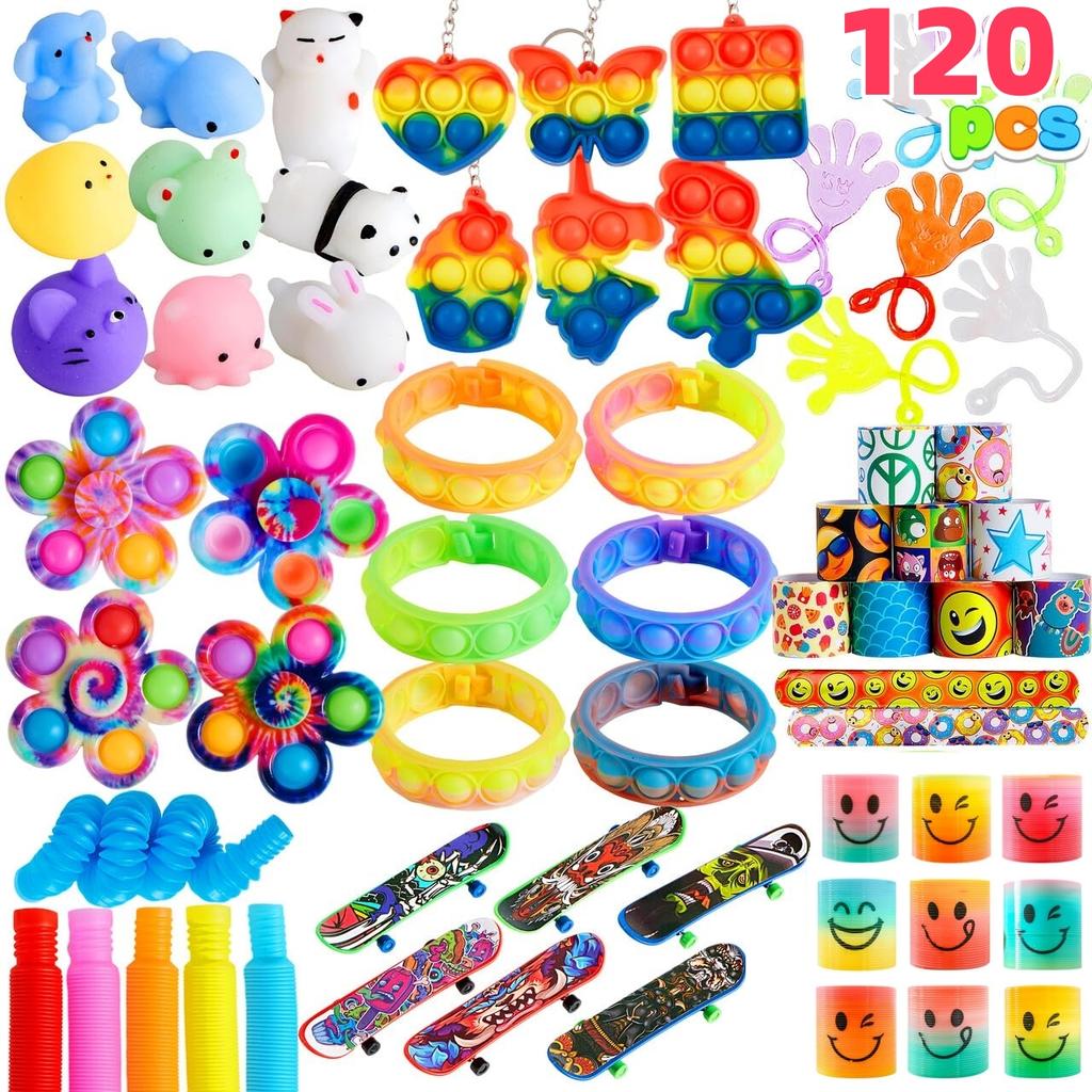 30/60/120 Pcs Popular Fidget Toys Pack Party Favors For Kids Goodie Bags Fillers For Kids Birthday Party, Prizes In Bulk