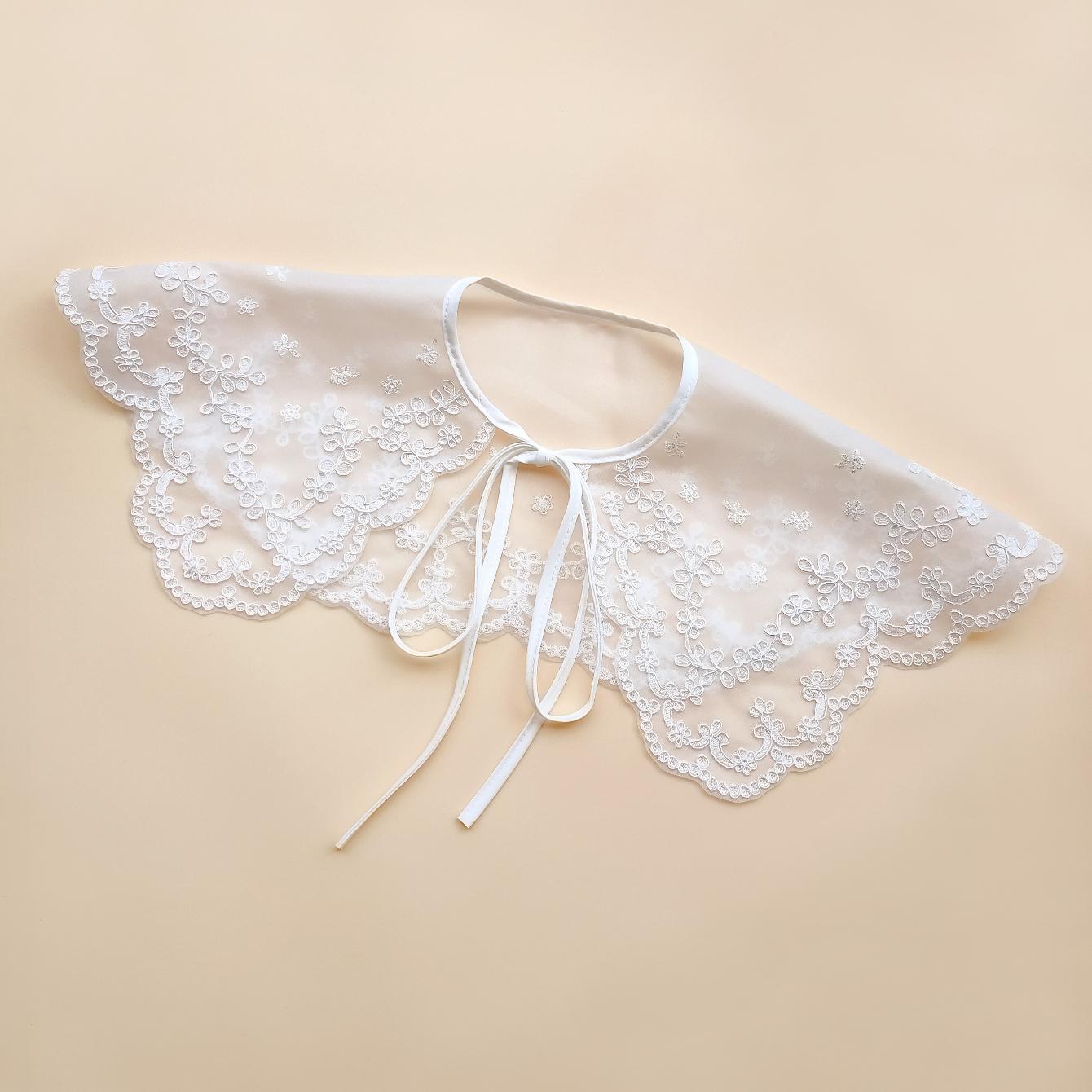 

1 шт. шаль-воротник. Большая и очень широкая декоративная сетчатая накидка. вышитый. Темпераментный и разносторонний. Для женщин. D