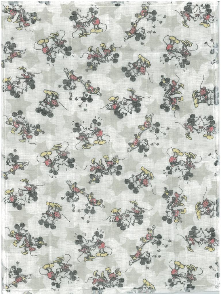Disney Mosquito Net Fabric Made In for and Tablecloths Mouse Dishcloths, 3-Piece Set, Japan, Dishcloths, Dishcloths, (Mickey/Minnie Set)
