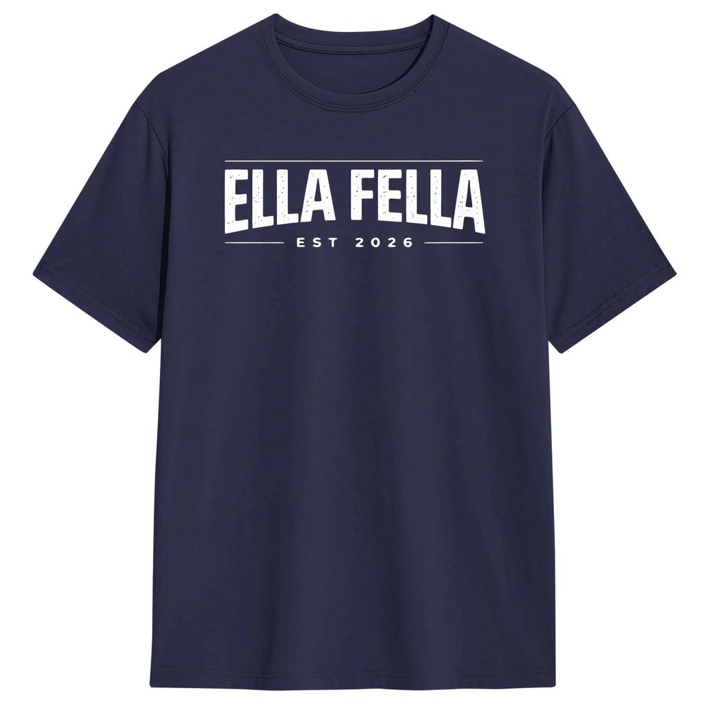 Streetwear T-Shirt Strand Ella Fellas Club Beliebte T-Shirts Baumwoll-T-Shirt für Paare YK Basic Kurzarm Oberteil T-Shirts