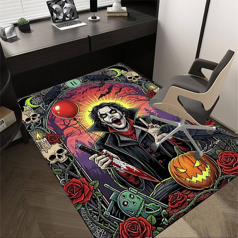 1PC Halloween Crow Extra Large Non Slip Floor carpet, Office, family, bedroom, Studio Large Area Rug Indoor Rugs
