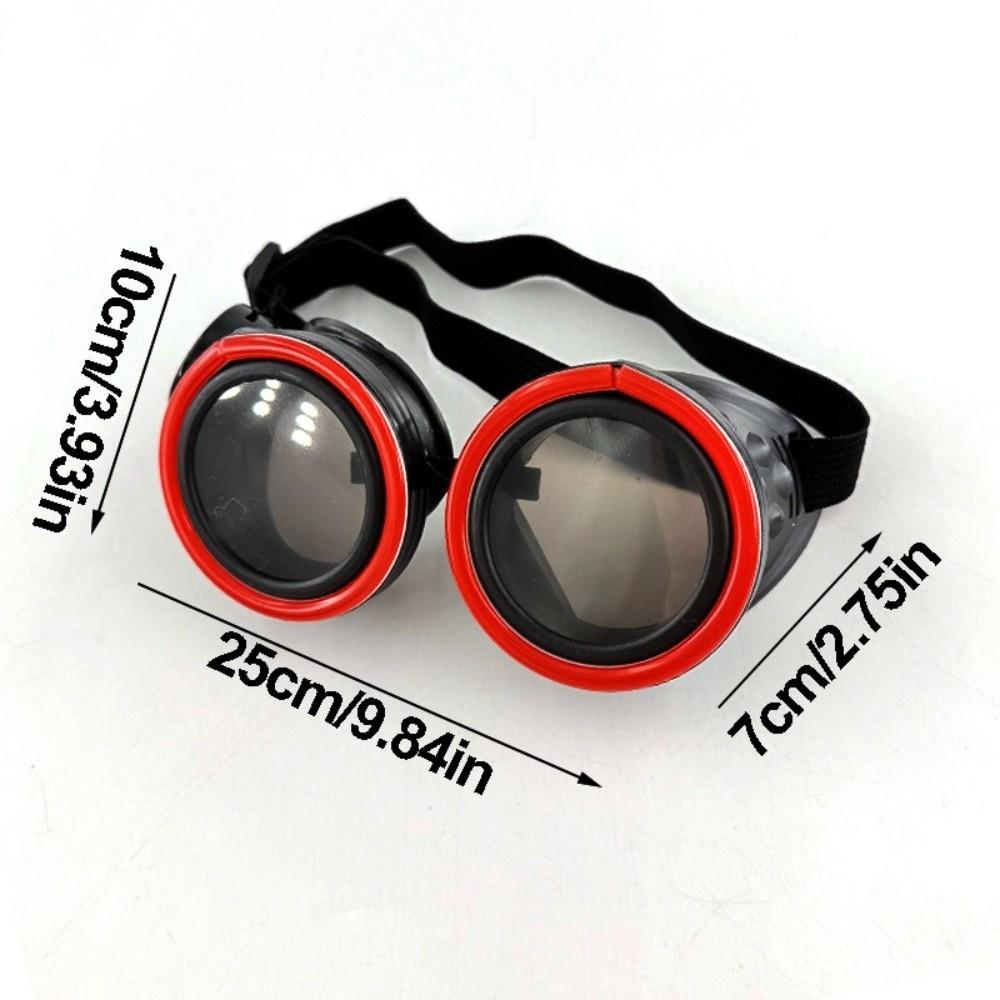 Wireless LED Glowing Glasses Round Luminous Eyewear Novelty Party Glasses Halloween Cosplay