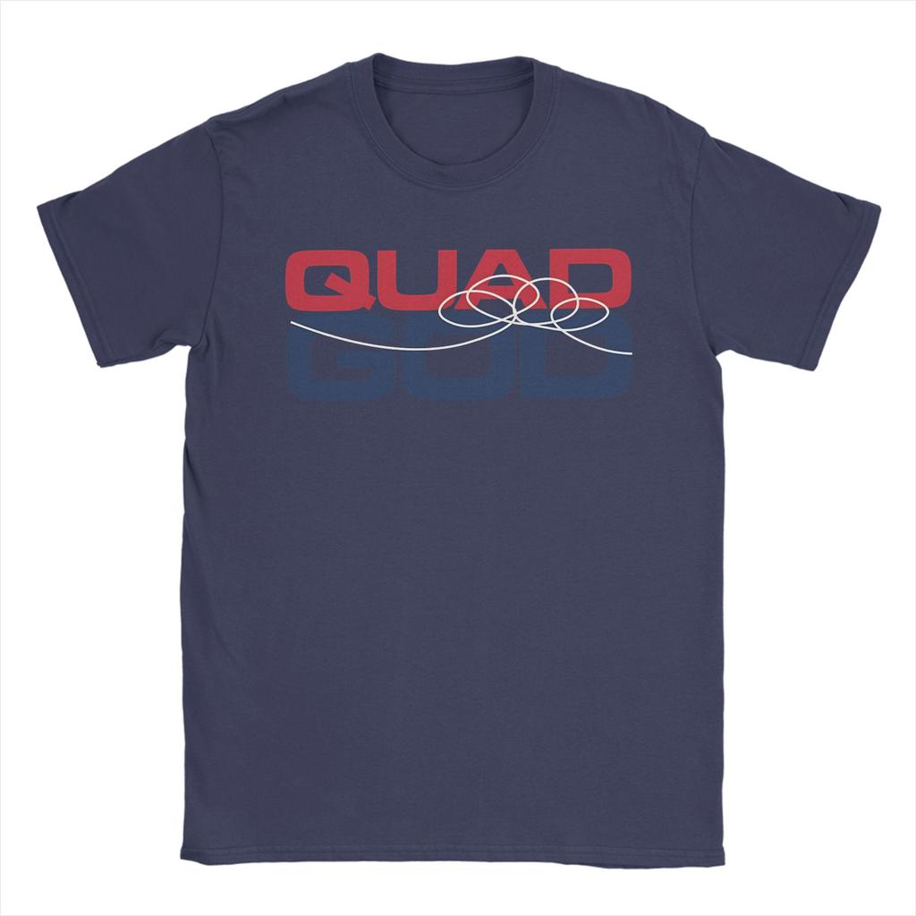 Streetwear TShirt Summer Quad God Hipster T Shirts  Cotton Tshirt for Unisex Y2K Basic Print Short Sleeve Tees
