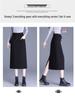 Plus Size Mid-Length Bodycon Slit Skirt for Autumn/Winter - Available With or Without Fleece