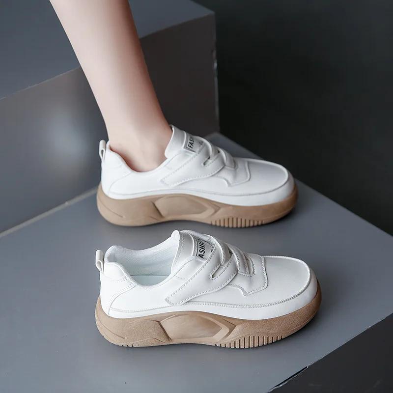 Fashion Women Casual Shoes 2025 New Design Women's Vulcanized Shoes Retro Sports Shoes Fashion Chunky Sneakers Female