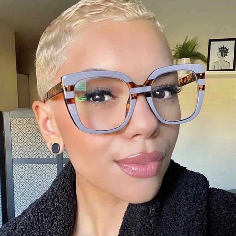 Vintage Anti Blue Light Optical Cat Eye Sexy Ladies Glasses Women Luxury Brand Designer Trend Myopia Prescription Eyewear Frame