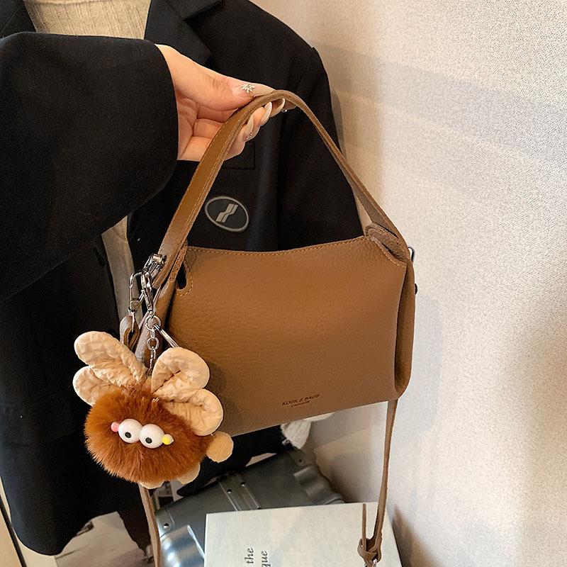 Fashi Women's Shoulder Bag High Quality Pu Leather Hobos Bag Waterproof Armpit Bag Solid Color Women's Handbag and Purse