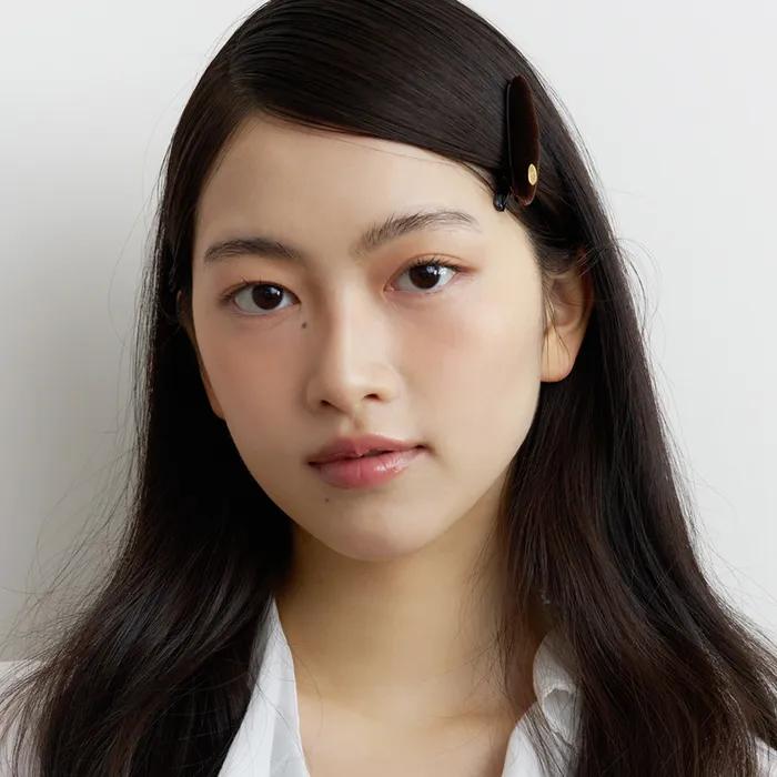 oval velvet hair pin (4colors)