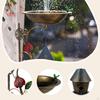 Wall Mounted Bird Bath Bowl Decoration Garden Supplies Design Birdfeeder for Outdoor Backyard Wooden