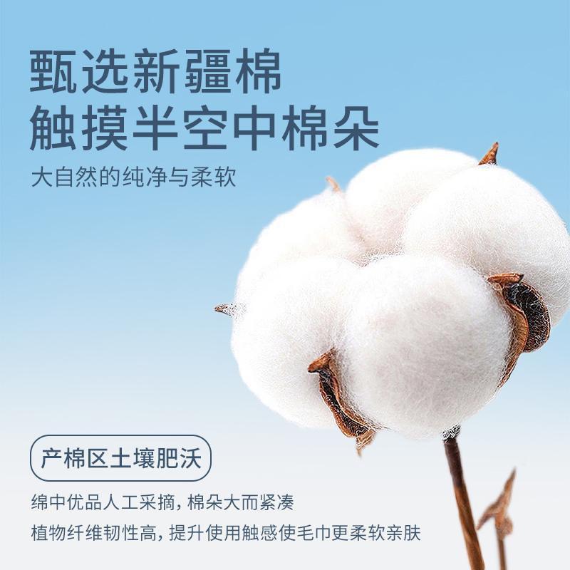 Joom Cotton Face Towel 5A Antibacterial A-Grade Xinjiang Thick Absorbent Soft Non-Shedding Adults Home Use