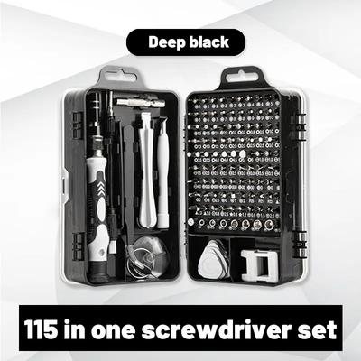 Sada šroubováků 115 v 1 Mini Přesný Multi Počítač PC Mobilní Telefon Oprava Zařízení IZOLOVANÝ 112 115 v 1