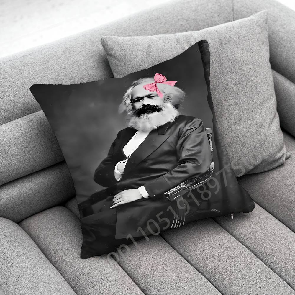 Che Guevara Karl Marx Povlak na polštářek Pro 45cm 40cm 55cm 50cm 30cm Čtvercový Povlak na polštářek do auta