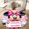 Personalized M-Minnie Round Chair Office Rug - Perfect for Mat, Office Chair & More - Ideal Gift for Birthdays and Holidays