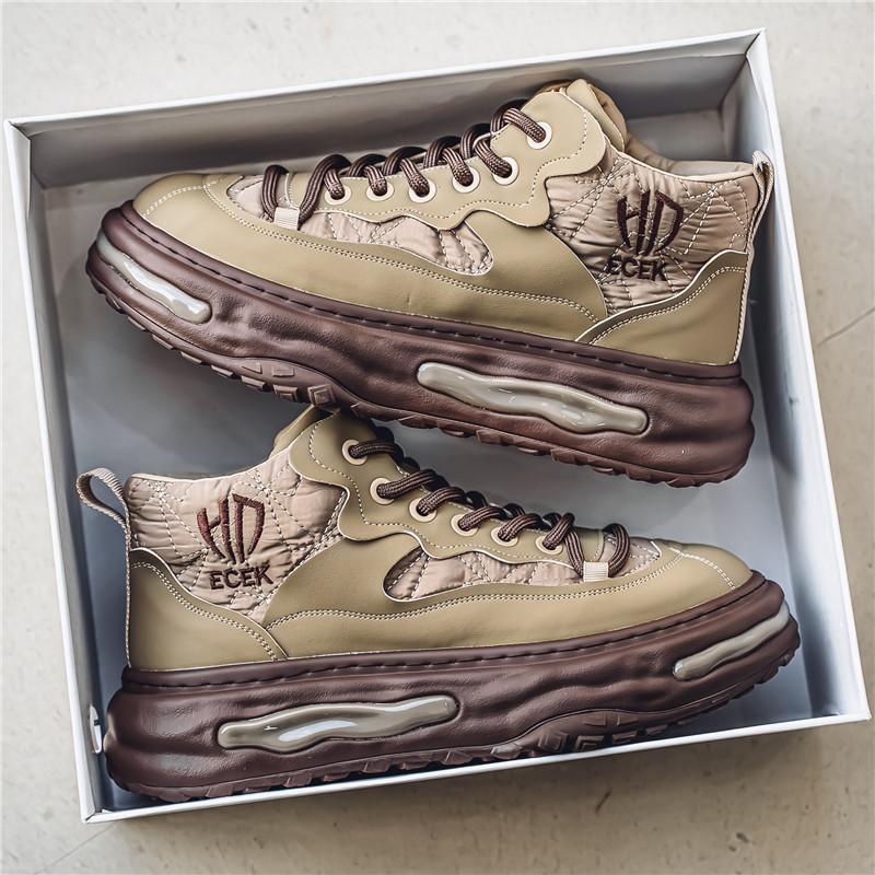 

2025 прямая трансляция весна пуховая ткань платформа спортивная обувь для доски уличная рабочая повседневная модная мужская обувь Douyin интернет-знаменитость 44