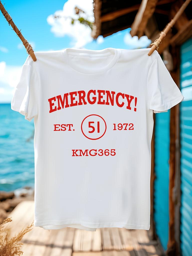 Vintage Firefighter Tshirt - Emergency! Established 1972 ...