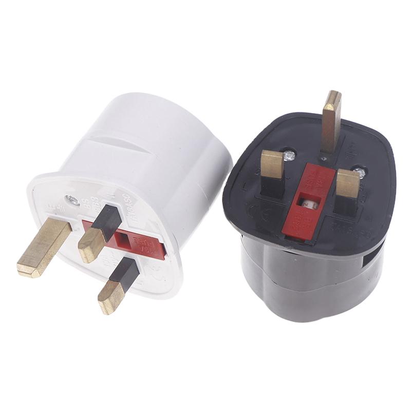 250V 13A Çok Fonksiyonlu Eu Avrupa - İngiltere Fiş Adaptörü 2 Pinli Güç Dönüştürücü Soket Seyahat Dubai Singapur Evrensel Adaptör