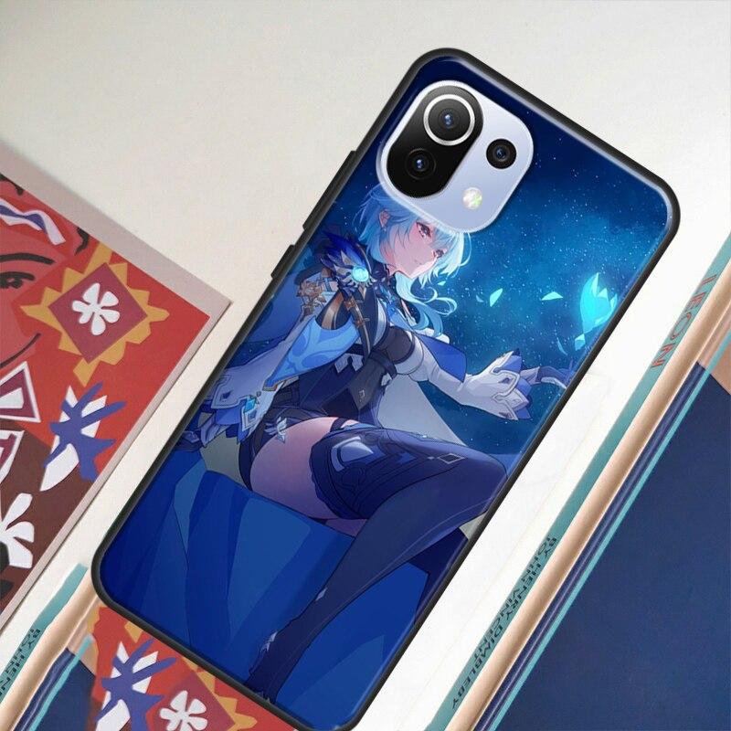 Genshin Impact Eula Hülle für POCO F3 X3 GT F1 F2 M3 M4 Pro Handyhülle für Xiaomi Mi 11 Lite Mi 11T Pro 10T