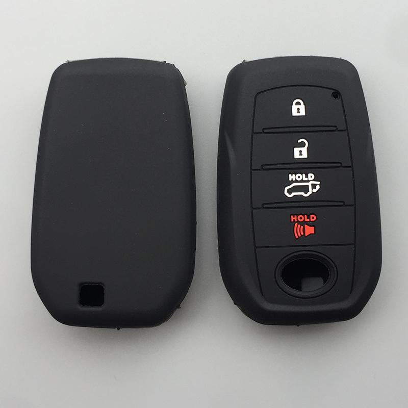Silicone car key  cover case  for Toyota Mirai Land Cruiser Fortuner LC200 2019 2020 Remote key