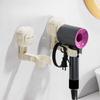 Suction Cup Hair Dryer Stand Non-drilling Storage Rack Air Duct Placement Rack Hair Dryer Hanging Rack