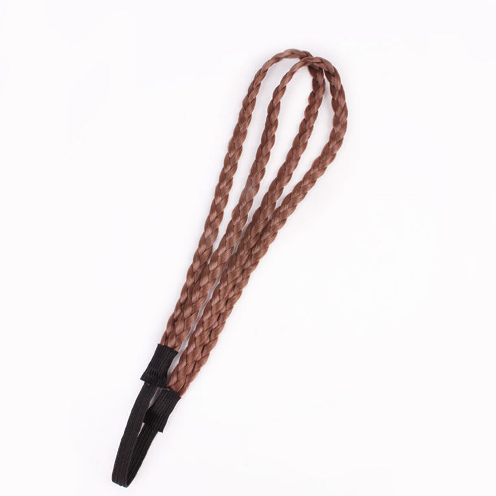 Wig Twist Headband 4 colors Headwear Synthetic Wig Wig Headband Double Braided Braided Hair Band