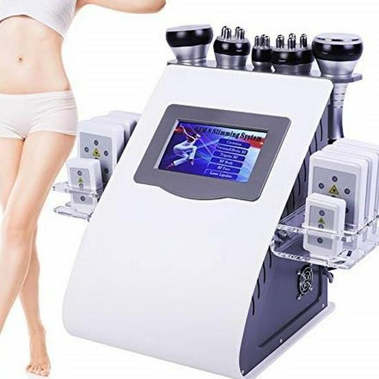 

Многофункциональный бьюти-аппарат 6-в-1 с кавитацией 40K, RF, лазером и вакуумным массажером 220V EU Plug