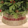 Festives Christmas Tree Collar Rattans Weave Base Stand Stylish Christmas Tree Skirt Festival Decoration for Office