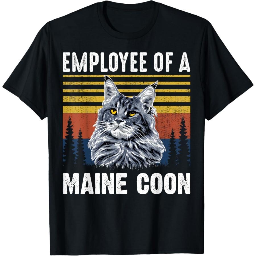 Cat - Employee of a Mine Coon T-Shirt S