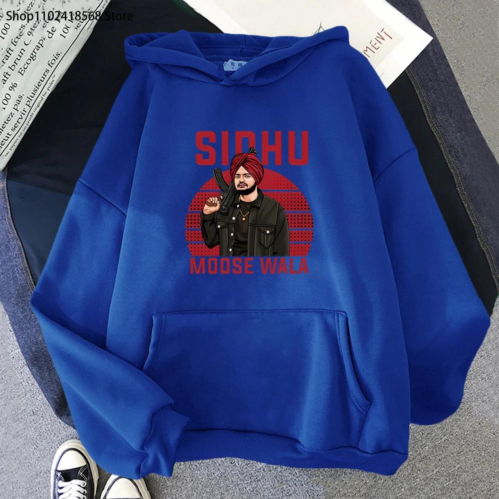 

Толстовки Sidhu Moose Wala The Last Ride Fans Мужская толстовка Зимняя графическая печать Уличная женская одежда 3XL
