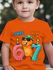 Girls Boys Fashion Short-Sleeve T-Shirt "I WAS 6 NOW I'M 7" Capybara Print Tee Kids Number 67 Cartoon Top 7th Birthday T-shirts