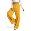 Women's Casual -Lined Wide Leg Sweatpants with Drawstring and Pockets for Everyday Wear