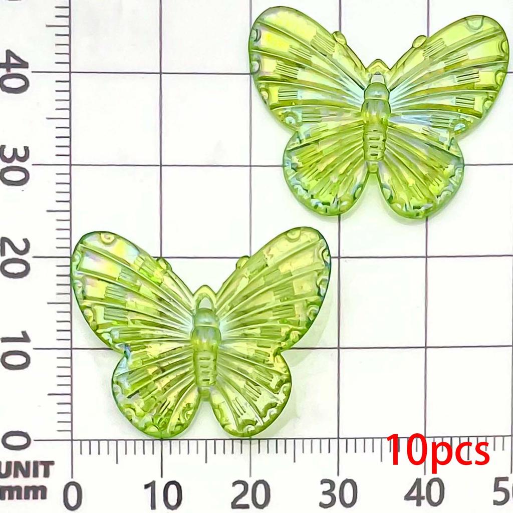 10/12pcs 22*30mm Colorful Butterfly Charms Acrylic Pendants for DIY Bracelet Necklace Earrings Jewelry Making Accessories