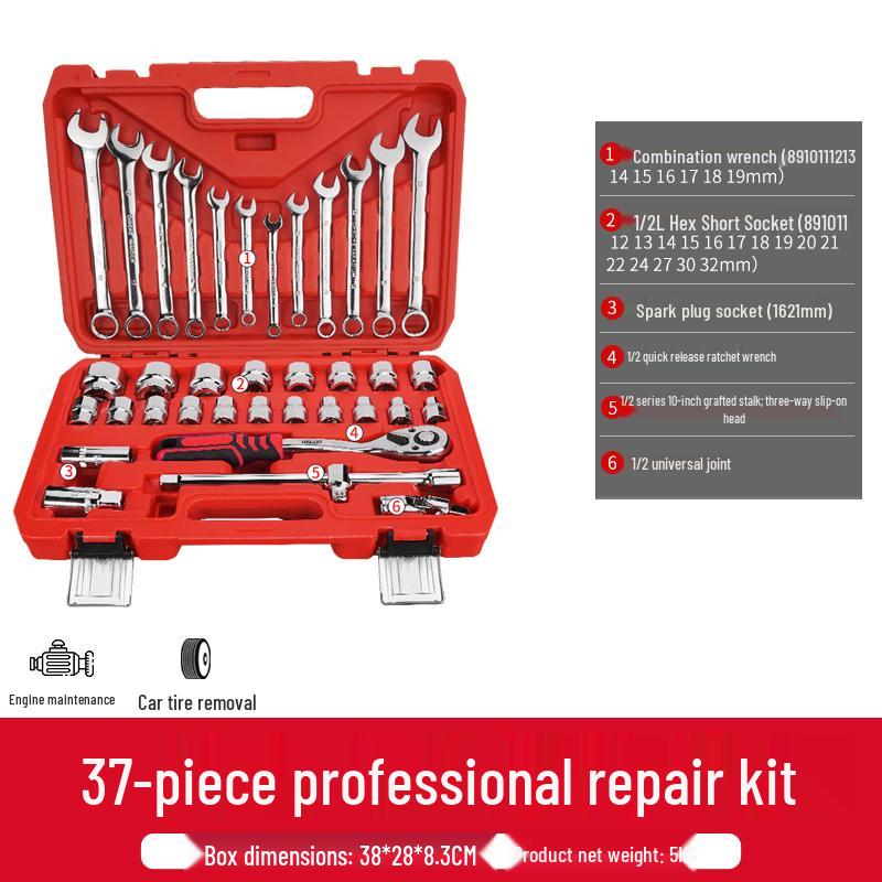 Delixi Quick Ratchet Socket Wrench Set for Automotive Repair