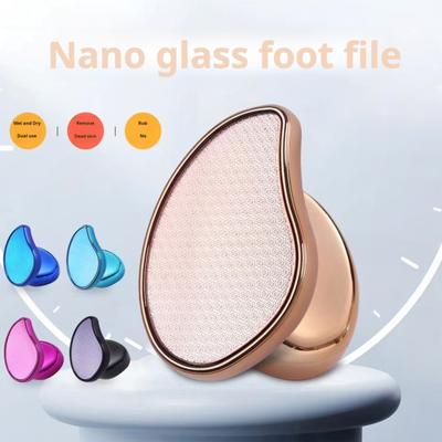 Nano-Glas-Fußfeile Hornhautentferner Professioneller Fersenschaber Fußbürste Entferner für abgestorbene Haut Nass Trocken Pediküre Fuß