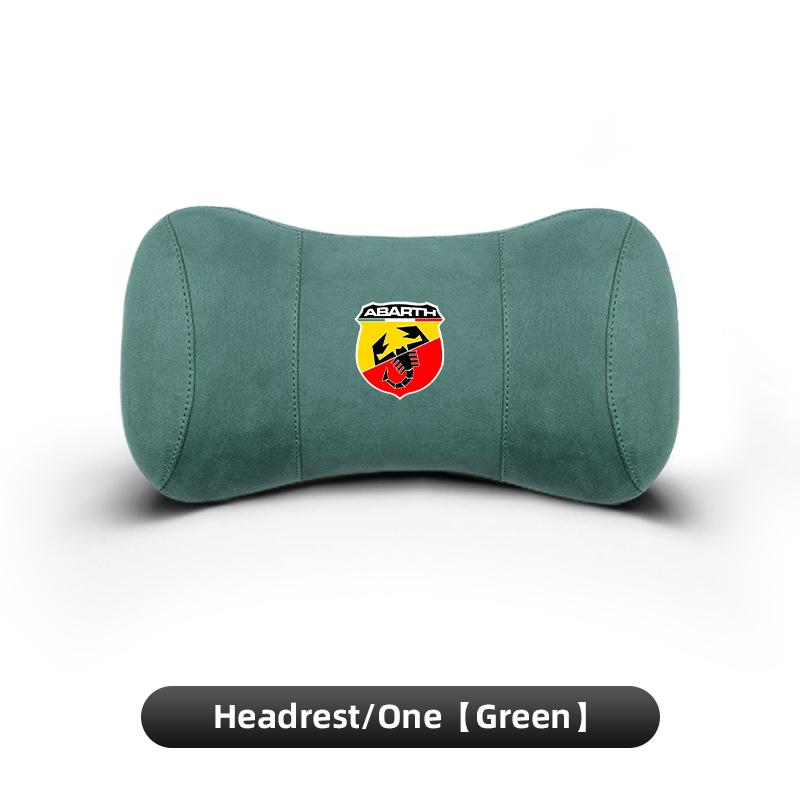 Wildleder Kopfstütze Auto Atmungsaktiv Memory Schaum Nackenkissen Für Fiat Abarth Argo Croma Albea Tipo Palio Viaggio 500 Punto Panda Stilo
