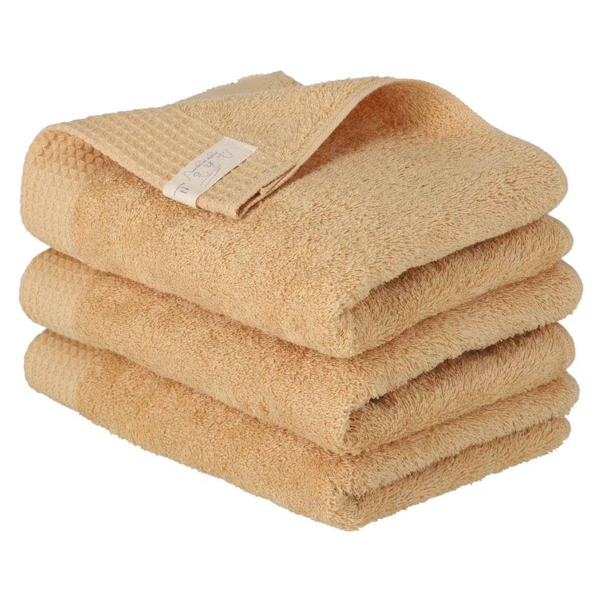 

Tsubame Towel Made in Established in Gentle on the Face Towel Set Instant 340 Momme Premium, Senshu, Japan, 1912, Skin, 3-Piece [Touch], Absorbency, абрикосовый