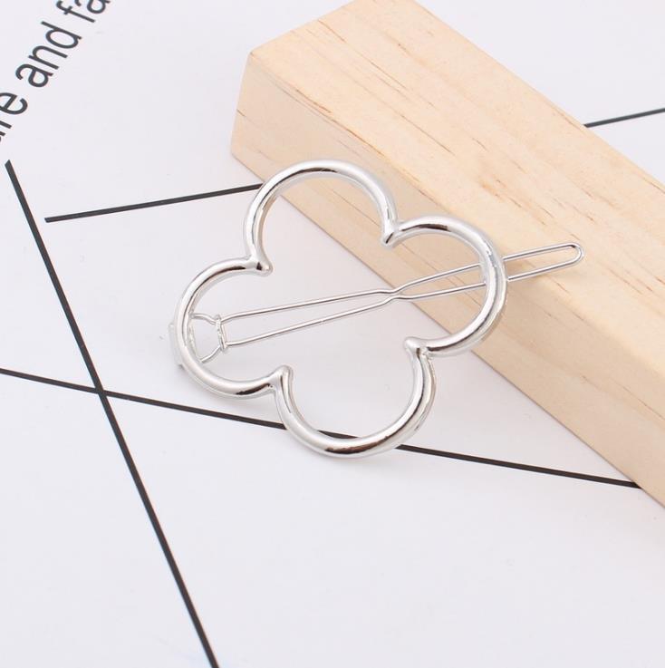 A028 Triangle Moon Circle Geometric Hair Clip - European & American Style Hair Accessories