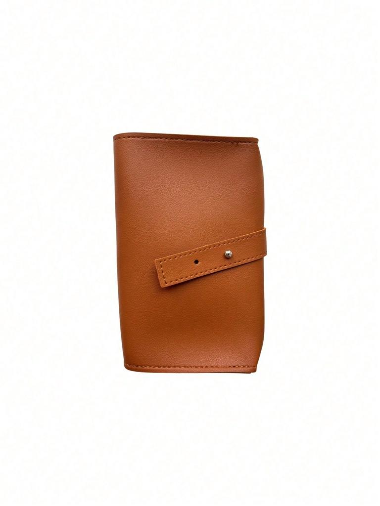 Roll-up Style Storage Pouch Made of Premium PU Leather with Soft Inner Lining. Compact and Space-saving for Various Digital Gadgets. Lightweight
