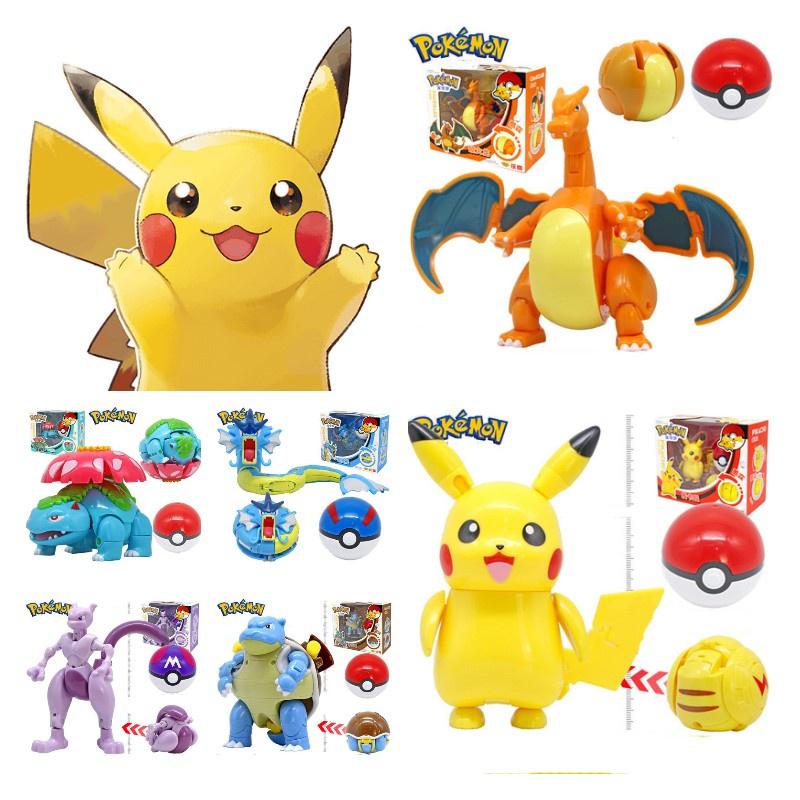 Authentic Zhuangchen Pikachu Super Dream Pokemon Elf Ball Children's Toy Set