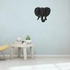 Animal Head Wall Art Decoration Resin Realistic Wolf Head Wall Hanging Home Ornament for Bedroom Living Room Garden